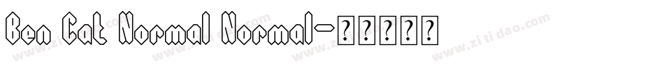 Ben Cat Normal Normal字体转换